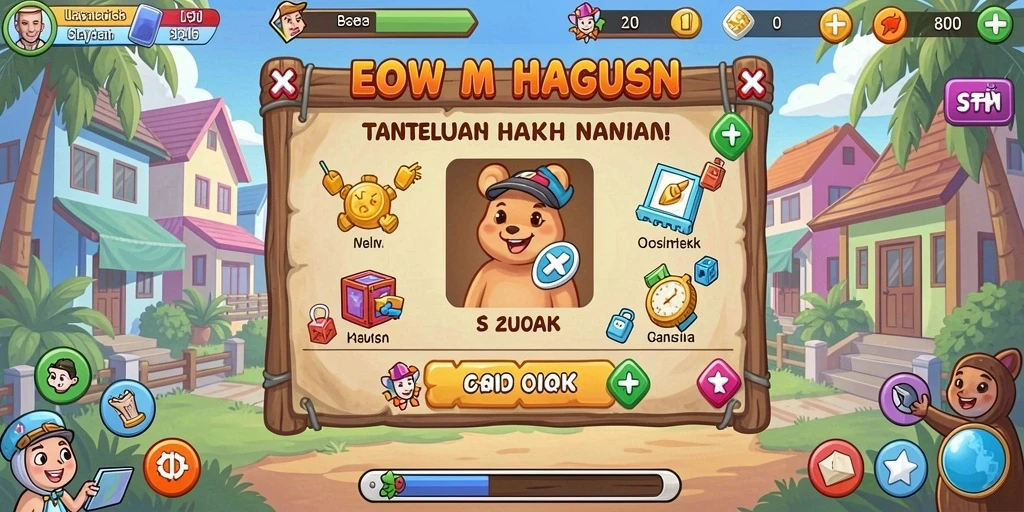 Tampilan level baru yang penuh warna dan menantang.
