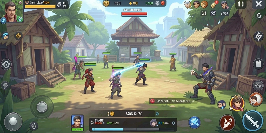 Gambaran interaksi antara pemain di dalam komunitas game.