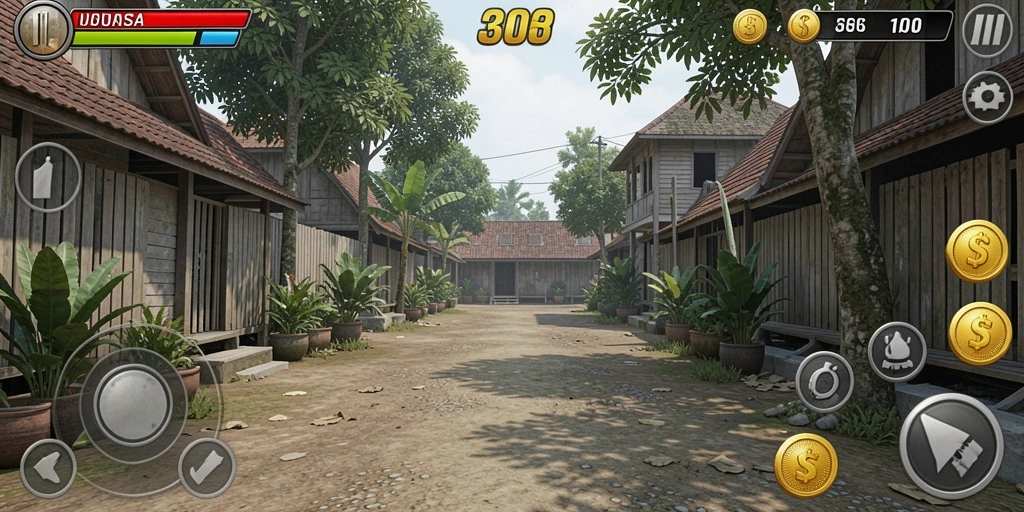 Tangkapan layar menampilkan fitur multiplayer dengan teman-teman.