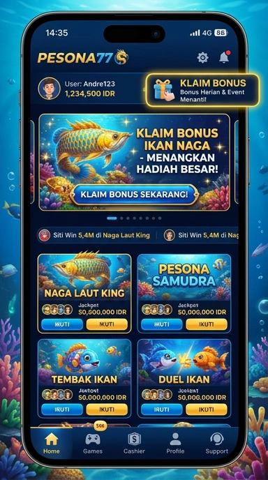 pesona77 — layar beranda